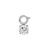 Pendente diamante in argento