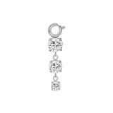 Pendente tre diamanti in argento