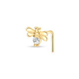 Piercing naso ape in oro