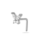 Piercing naso farfalla basic in argento