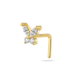 Piercing naso farfalla basic in oro