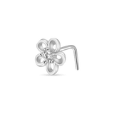 Piercing naso fiorellino in argento