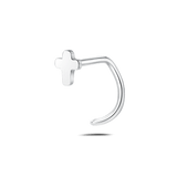Piercing naso piccola croce in argento