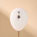 Piercing ombelico aurora boreale in argento