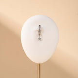 Piercing ombelico cerchietto con fiore bianco in argento