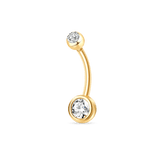 Piercing ombelico classico in oro