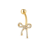 Piercing ombelico flake in oro