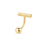 Piercing ombelico floating con nome in oro