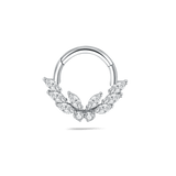 Piercing orecchio/naso farfalla d'angelo in argento