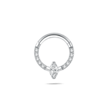 Piercing orecchio/naso/bocca goccia in argento