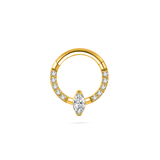 Piercing orecchio/naso/bocca goccia in oro