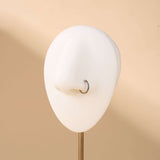 Piercing orecchio/naso/bocca semicerchio arcobaleno in argento