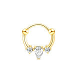 Piercing orecchio/naso lacrima in oro