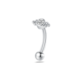 Piercing sopracciglio/orecchio sfere in argento