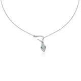 Silver snake necklace