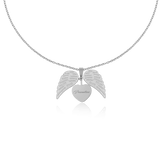 Silver wing necklace
