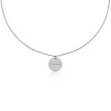 Collana disco in argento