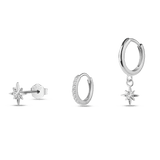 Set orecchini cometa in argento