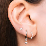 Set orecchini cometa in argento
