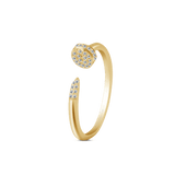 Nail ring in gold