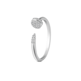Nail ring in silver