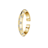 "The damier ring in gold"
