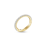 Ear/nose/mouth piercing gold hoop
