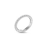 Ear/nose/mouth piercing silver hoop