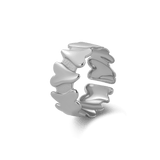 Silver heart ring