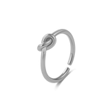 Silver knot ring