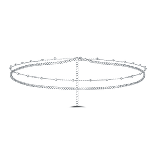 Catena corpo sfere in argento