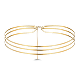 Catena corpo triple snake in oro