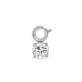 Pendente diamante in argento