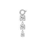 Pendente tre diamanti in argento