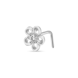 Piercing naso fiorellino in argento