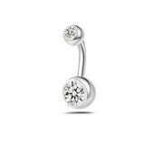 Piercing ombelico banana classica in argento