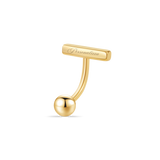 Piercing ombelico floating con nome in oro
