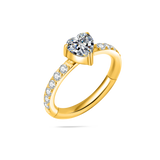 Piercing orecchio/naso/bocca cuore chic in oro