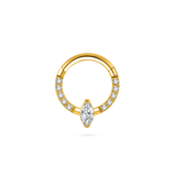 Piercing orecchio/naso/bocca goccia in oro