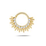 Piercing orecchio/naso riflessi di sole in oro
