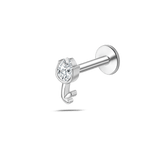 Piercing orecchio/naso tulipano in argento
