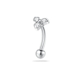 Piercing sopracciglio trilogy in argento