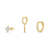 Set orecchini trinity in oro