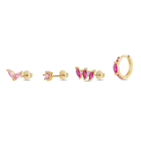 Set orecchini loto in oro