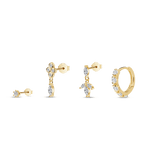 Set orecchini synergy in oro