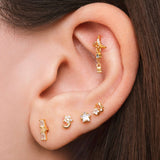 Set orecchini notte stellata in oro