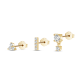 Set orecchini trilogy in oro