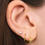 Set of sacred earrings in gold