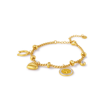 Gold life bracelet