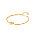 Gold knot bracelet